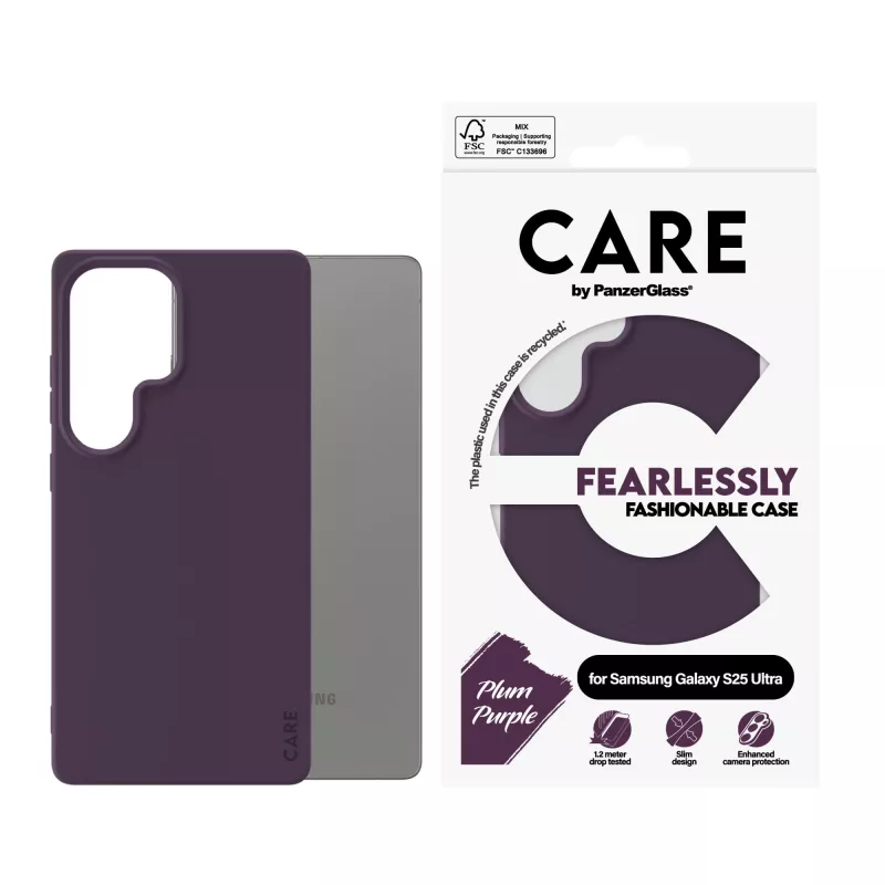 PanzerGlass CARE™ by ® Case Plum lilla Samsung Galaxy S25 Ultra