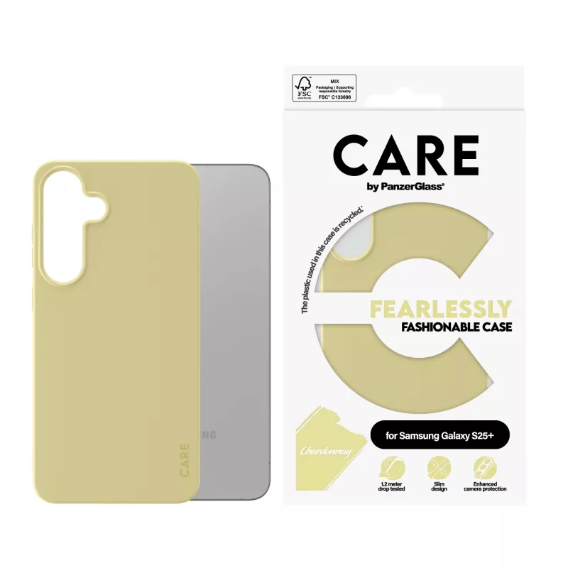PanzerGlass CARE™ by ® ümbris Chardonnay Samsung Galaxy S25+, Ümbris, Samsung, Samsung - Galaxy S25+, Kollane