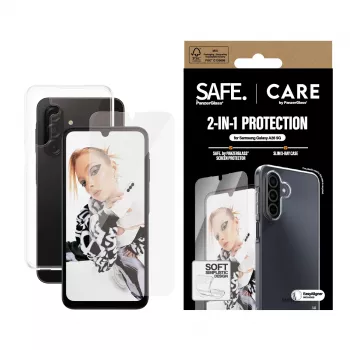 PanzerGlass CARE™ by ® 2-in-1 komplekt Samsung Galaxy A26 5G, Samsung, Samsung - Galaxy A26 5G, Kuiv paigaldus, Kriimustuskindel, Löögikindel, Läbipaistev, 1 tk