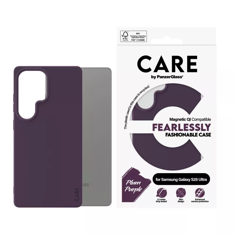PanzerGlass CARE™ by ® ümbris, ploomililla, Qi-ühilduv, Samsung Galaxy S25 Ultra