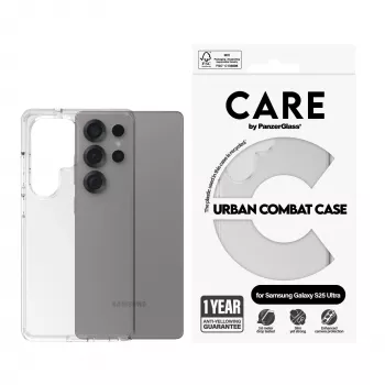 PanzerGlass CARE™ by ® Urban Combat Case läbipaistev Samsung Galaxy S25 Ultra