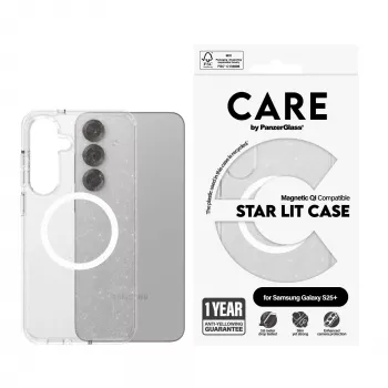 PanzerGlass CARE™ by ® Urban Combat Case Star Lit w. Valge Qi Ühilduv Samsung Galaxy S25+