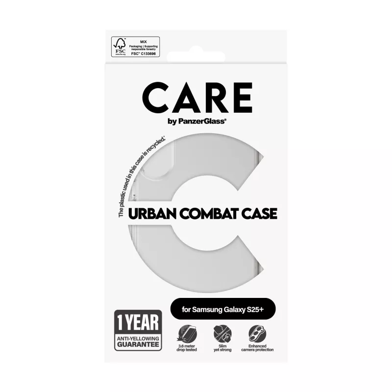 PanzerGlass CARE™ by ® Urban Combat ümbris Transparent Samsung Galaxy S25+