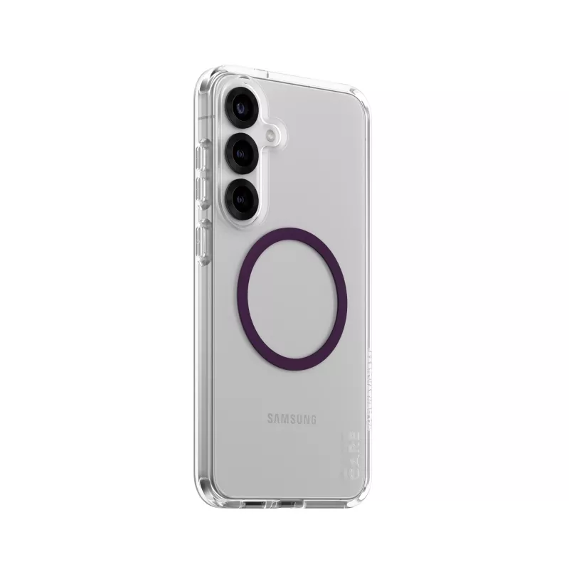 PanzerGlass CARE Urban Combat läbipaistev kaitseümbris Plum Purple Qi Samsung Galaxy S25+