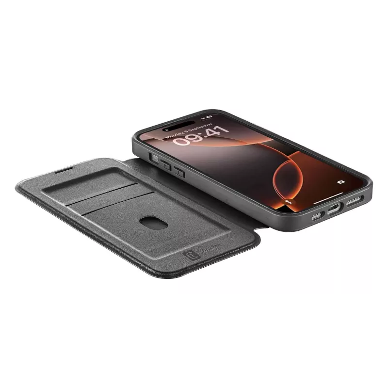 Cellularline Daily Mag - iPhone 16 Pro Max kaantevutlar poolläbipaistva kõva tagaküljega, ühildub Magsafe® ökosüsteemiga