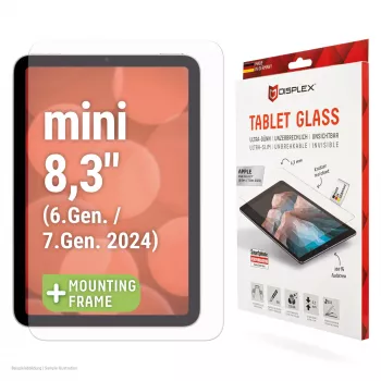 Displexi ekraanikaitse (9H) Apple iPad mini 8,3'' (6. põlvkond/7. põlvkond 2024), Öko paigaldusraam, kriimustuskindel