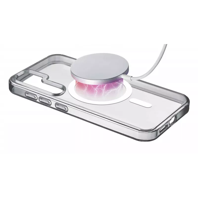 Cellularline Gloss Mag - Galaxy S25 magnetiline ümbris laadimiseks ja MagSafe laadija külge kinnitamiseks