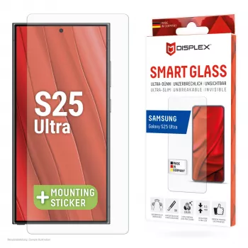 Displex Smart Glass (9H) Samsung Galaxy S25 Ultra jaoks, paigalduskleebis, purunematu