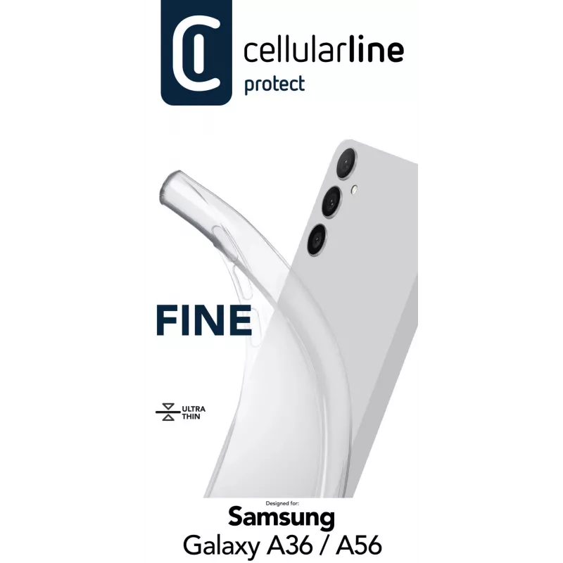 Cover Cellularline FINECGALA36T Samsung Galaxy A36/A56 jaoks Läbipaistev