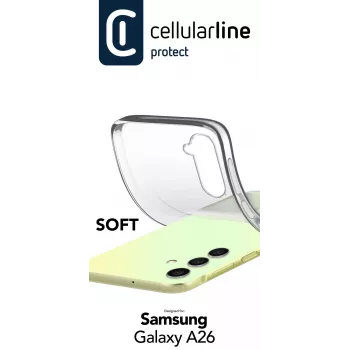 Ümbris Cellularline SOFTGALA26T Samsung Galaxy A26 jaoks, läbipaistev