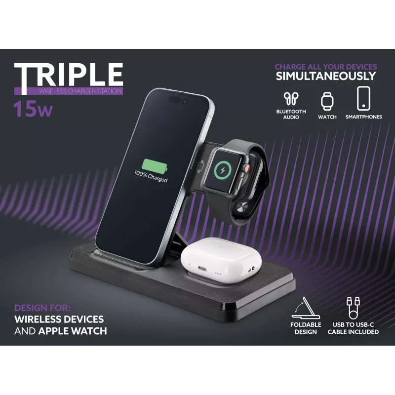 Tech Pop mobiilseadme dokkimisalus Nutikell/Nutitelefon Must