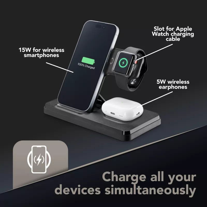 Tech Pop mobiilseadme dokkimisalus Nutikell/Nutitelefon Must