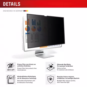 Displex PRIVACY SAFE eemaldatav kahesuunaline privaatsusfilter Studio Display 27 tollile