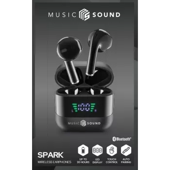 Music Sound SPARK Auricolare TWS koos LED-ekraaniga