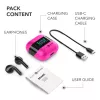 Music Sound SPARK kõrvaklapid TWS LED-ekraaniga, True Wireless Stereo (TWS), kõned/muusika, 66 g, peakomplekt, roosa