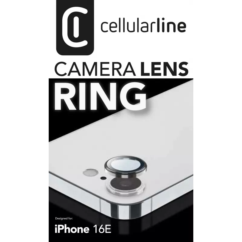Ekraani- ja kaameraobjektiivi kaitsekile Cellularline CAMERARINGIPHSE4 iPhone SE 2025 jaoks Kriimustuskindel Läbipaistev