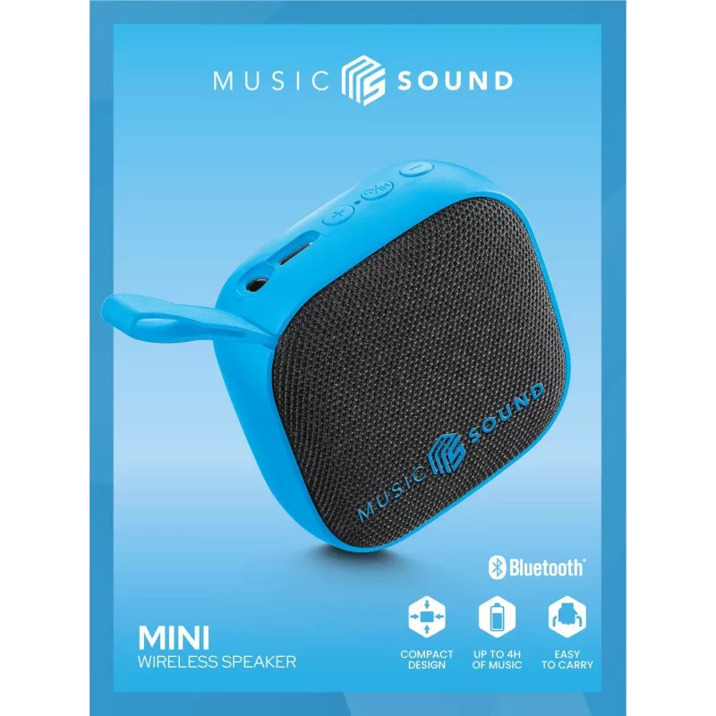Music Sound juhtmeta kõlar, mini, kompaktne ja värviline, 3-vatine Bluetooth-kõlar