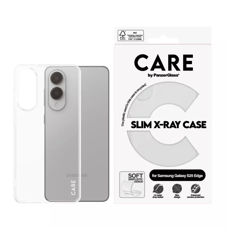 PanzerGlass Samsung Galaxy S25 Edge läbipaistev X-Ray Soft kate