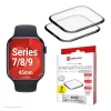 Ekraanikaitse Displex Unbreakable Full Cover Smart Glass Apple Watch 45mm (Series 9/8/7), 2 tk, üliõhuke servast-servani