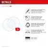 Displex 9H Glass Galaxy Watch 7/6 (44mm), 2-Pack, Ultra-Thin, Borderless, Anti-Smudge, Made in Germany