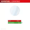 Displex 9H Glass Galaxy Watch 7/6 (44mm), 2-Pack, Ultra-Thin, Borderless, Anti-Smudge, Made in Germany