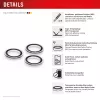 Displex Premium Camera Lens Glass, iPhone 15 Pro/15 Pro Max, 10H, Single Rings, DLC, transparent, Quick Mount