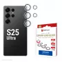Displex Premium Camera Lens Glass, Samsung Galaxy S25 Ultra, 10H, Single Rings, DLC, transparent, Quick Mount