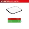 Displex Unbreakable Full Cover Smart Glass Apple Watch SE3/SE2/SE (40mm), 2-Pack, Ultra-Thin, Edge-to-Edge, Eco Mount