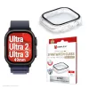 Ekraanikaitse PanzerGlass Displex 10H Apple Watch Ultra 3/Ultra 2/Ultra (49mm) — täisraam, IP68, klõpsatav, läbipaistev