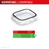 Ekraanikaitse PanzerGlass Displex 10H Apple Watch Ultra 3/Ultra 2/Ultra (49mm) — täisraam, IP68, klõpsatav, läbipaistev