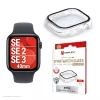 Displex 10H karastatud klaas Apple Watch SE3/SE2/SE (40mm), täiskorpuse ümbris, IP68, klõpsatav, läbipaistev