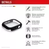 Ekraanikaitse PanzerGlass Displex 10H Apple Watch SE3/SE2/SE (40mm) — Täiskorpuse, IP68, klõpsatav, must matt