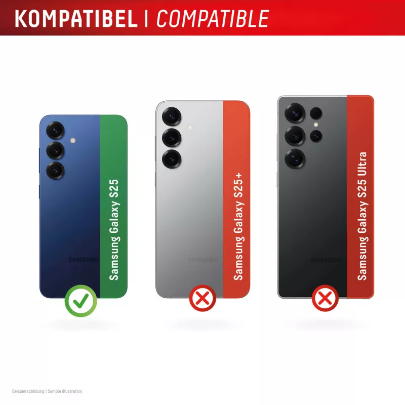 Displex Full Cover kaamera objektiivi klaas Samsung Galaxy S25, 10H, täielik kaamerakaitse, kiirkinnitus, 2 tk pakendis