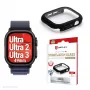 Ekraanikaitse PanzerGlass Displex 10H Apple Watch Ultra 3/Ultra 2/Ultra (49mm), täiskorpus, IP68, klõpsatav, must matt