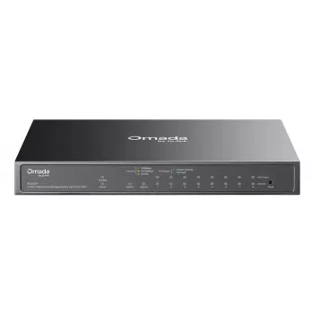 TP-Link Omada ES210GP võrgukommutaator Hallatav L2 Gigabit Ethernet (10/100/1000) Power over Ethernet (PoE) DIN-liist Must