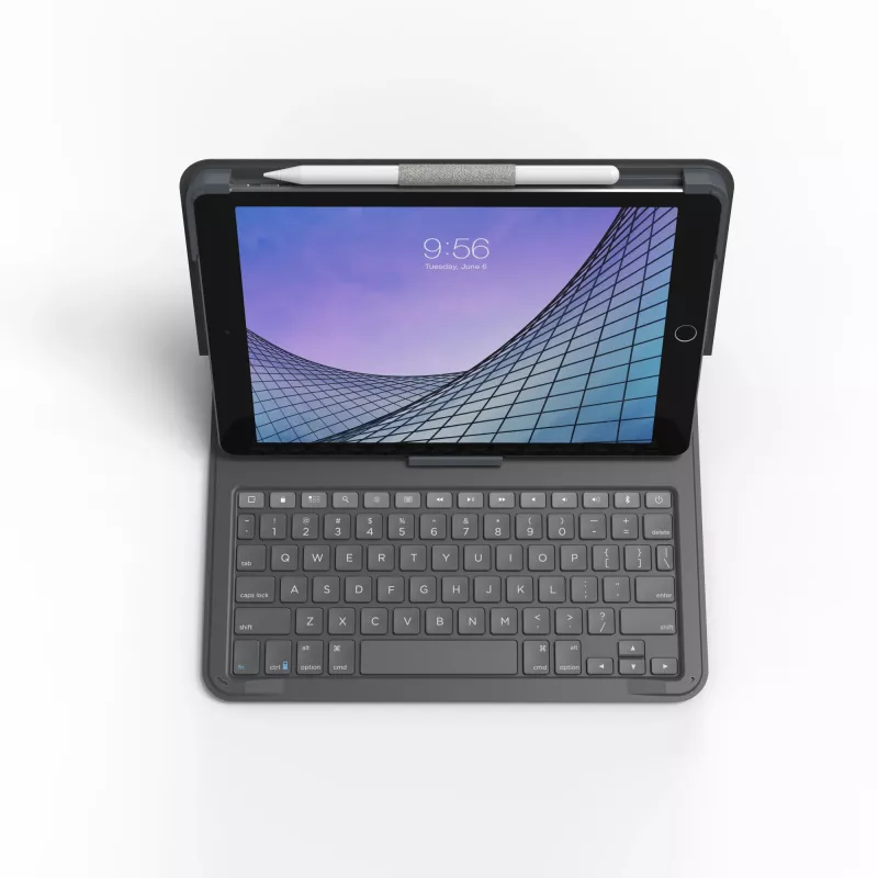 ZAGG klaviatuur Messenger Folio 2-Apple-iPad 10.2/10.5-süsi-saksa