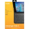 ZAGG klaviatuur Messenger Folio 2-Apple-iPad 10.2/10.5-süsi-saksa