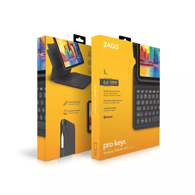 ZAGG klaviatuur Pro Keys-Apple-iPad 10.9-Must/Hall-Saksa