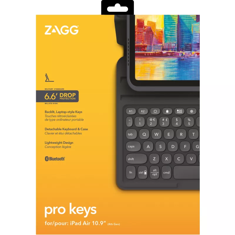 ZAGG klaviatuur Pro Keys-Apple-iPad 10.9-Must/Hall-Saksa