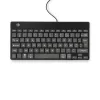 R-Go Tools Ergonoomiline klaviatuur R-Go Compact Break, kompaktklaviatuur pausitarkvaraga, AZERTY (FR), juhtmega, must