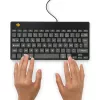 R-Go Tools Ergonoomiline klaviatuur R-Go Compact Break, kompaktklaviatuur pausitarkvaraga, AZERTY (FR), juhtmega, must