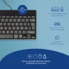 R-Go Tools Ergonoomiline klaviatuur R-Go Compact Break, kompaktklaviatuur pausitarkvaraga, AZERTY (FR), juhtmega, must