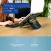 R-Go Tools Laptop stand R-Go Riser Flexible, adjustable folding laptop riser, ergonomic, Hylite aluminum, Must