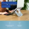 R-Go Tools Sülearvutialus R-Go Riser Flexible, reguleeritav kokkupandav sülearvutialus, ergonoomiline, Hylite alumiinium, hõbedane