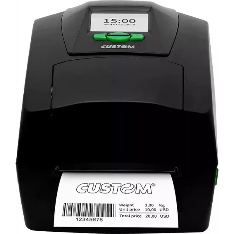 POS-printer CUSTOM D4 202 juhtmega otse termo 203x203 DPI