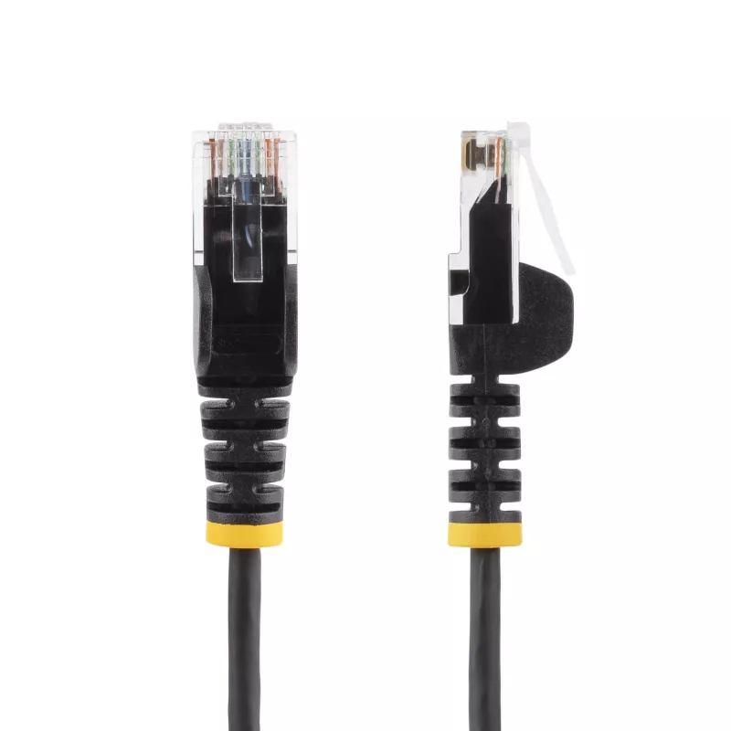 StarTech.com 1,5 m CAT6 kaabel – õhuke – takerdumisvastaste RJ45-pistikutega – must