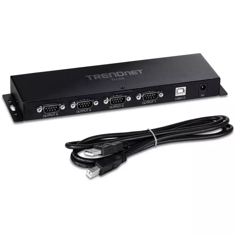 Liidese kaardi adapter RS-232 Trendnet TU-S4 USB tüüp-B emane must