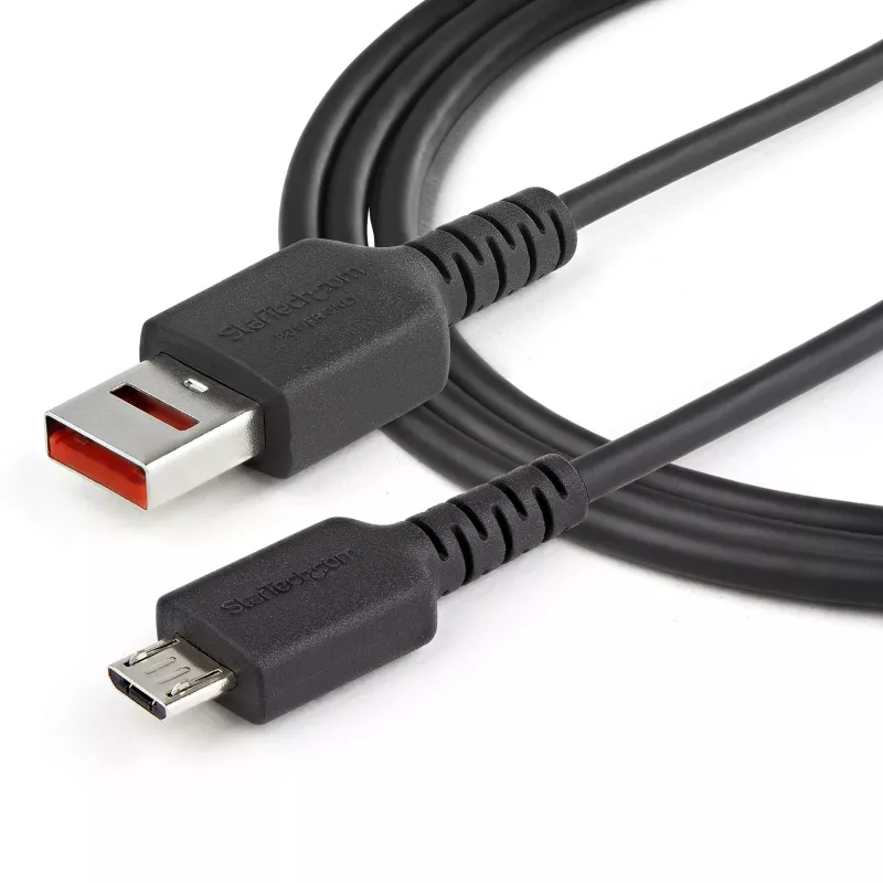 StarTech.com 3 jalga (1 m) turvaline laadimiskaabel – USB-A to Micro USB andmetõkesti ainult laadimise kaabel – ainult toite laadimiskaabel telefonile/tahvlile – andmetõkestav USB kaitseadapteri kaabel