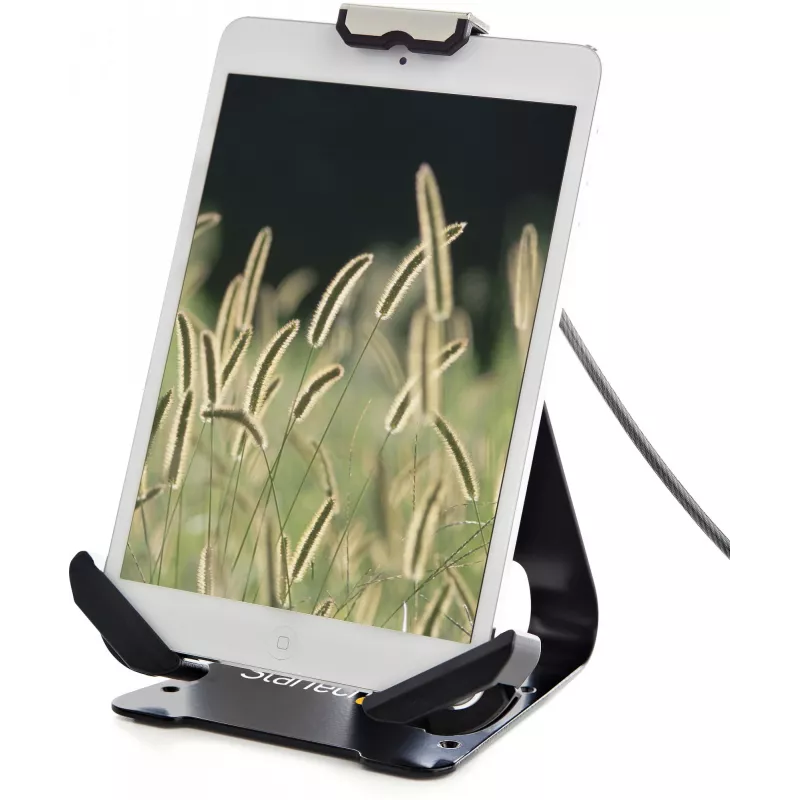 StarTech.com Secure Tablet Stand w/ K-Slot kaabel Lock - Locking Tablet Holder for 7.9 inch-13 inch Tablets - Universal Adjustable Tablet Mount for Desk/Surface - Lockable Anti-Theft Security Mount