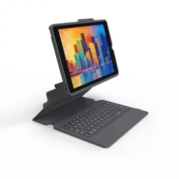 ZAGG klaviatuur Pro Keys koos puuteplaadiga-Apple-iPad 10.2-must/hall-saksa